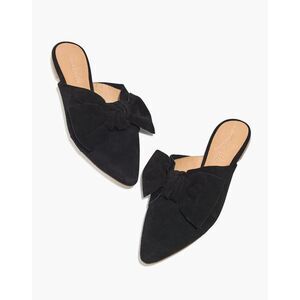 Madewell Remi Bow Mules in Black, Size 7.5 (S1)